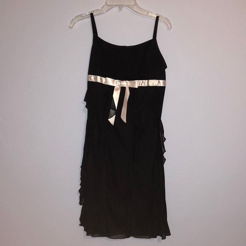 BCX Girl Black Ruffle Dress